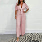 💗 korting voor een beperkte tijd💗Effen gekleurde jumpsuit met plooien💛💛
