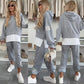 🌸Nieuwe Lente Hot Arrivals✨🩷Dames Casual Patchwork Hooded Sweatshirt Pak