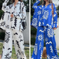 Tweedelige set met print voor dames