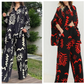 Tweedelige set met print voor dames