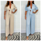 💗 korting voor een beperkte tijd💗Effen gekleurde jumpsuit met plooien💛💛