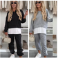 🌸Nieuwe Lente Hot Arrivals✨🩷Dames Casual Patchwork Hooded Sweatshirt Pak