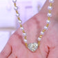 ✨Volledig diamanten magnetische hartparelketting✨