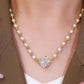 ✨Volledig diamanten magnetische hartparelketting✨