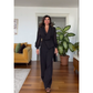 💖Elegante top met kralen en wijde broek (tweedelige set)