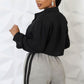 Cropped overhemd met knopen voor dames