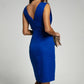 🍃Svelte V-Neck Slit Midi Dress