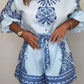 Gedessineerde Knoopsluiting Shorts Co-ord