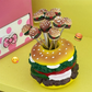 Fruitvorkset met hamburgerthema