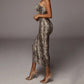 Women's Fashion Sleeveless Spaghetti Strap V-Neck Dresses