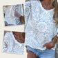Bohemian dames doorschijnende kanten geborduurde top