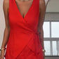 Mouwloze wikkeltop en shorts met hoge taille voor dames