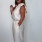 Set van mouwloos shirt en wijde broek