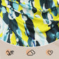Women's Printed Waist-cinching Split Midi Dress