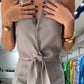Set van 2 mouwloze haltertop en wijde broek met hoge taille voor dames