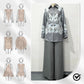 Elegante set met bloemenprint, wijde blouse en broek voor dames