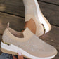 Rhinestone Slip-on Casual Mesh Fabric Sneakers Voor Vrouwen