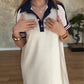 Dames casual jurk met korte mouwen