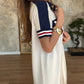 Dames casual jurk met korte mouwen