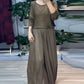 2-delige set met gouden maxi-rok voor dames