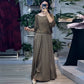 2-delige set met gouden maxi-rok voor dames