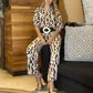 Women's Trendy Abstract Print Top & Pants Two-Piece Set