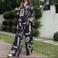 Tweedelige set met print voor dames