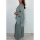 ✨ Vroege zomer nieuwe ✨ ultra-dunne vrouwen elegante casual chiffon top en broek met wijde pijpen set