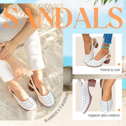 Damesmode Holle Uit Chunky Hoge Hak Sandalen
