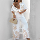 Casual flowy shirt- en broekset voor dames