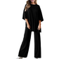 Vrijetijdsset voor dames: top en broek