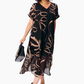 ⏳Time-limited Special👗Vloeiende midi-jurk met V-hals