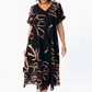 ⏳Time-limited Special👗Vloeiende midi-jurk met V-hals