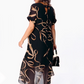 ⏳Time-limited Special👗Vloeiende midi-jurk met V-hals