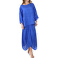 Casual effenkleurige losse top- en rokset