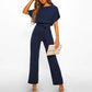 Jumpsuit met Hoge Taille en Wijde Pijpen voor Dames