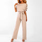 Jumpsuit met Hoge Taille en Wijde Pijpen voor Dames