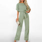 Jumpsuit met Hoge Taille en Wijde Pijpen voor Dames