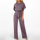 Jumpsuit met Hoge Taille en Wijde Pijpen voor Dames