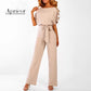 Jumpsuit met Hoge Taille en Wijde Pijpen voor Dames
