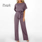 Jumpsuit met Hoge Taille en Wijde Pijpen voor Dames