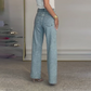 💝2025 Hot Sale - 50% korting🔥Jeans met rechte pijpen en strass-steentjes