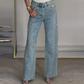 💝2025 Hot Sale - 50% korting🔥Jeans met rechte pijpen en strass-steentjes
