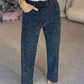 💝2025 Hot Sale - 50% korting🔥Jeans met rechte pijpen en strass-steentjes