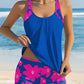 2-delige badmodeset met print tankini en shorts voor dames