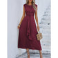 Dames elegante solide kleur bemanningsleden