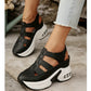 Zomersandalen met gesloten en dikke zool voor vrouwen