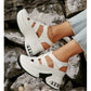 Zomersandalen met gesloten en dikke zool voor vrouwen