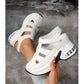 Zomersandalen met gesloten en dikke zool voor vrouwen