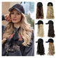 2-in-1 Curly Hair Baseball Cap Pruik